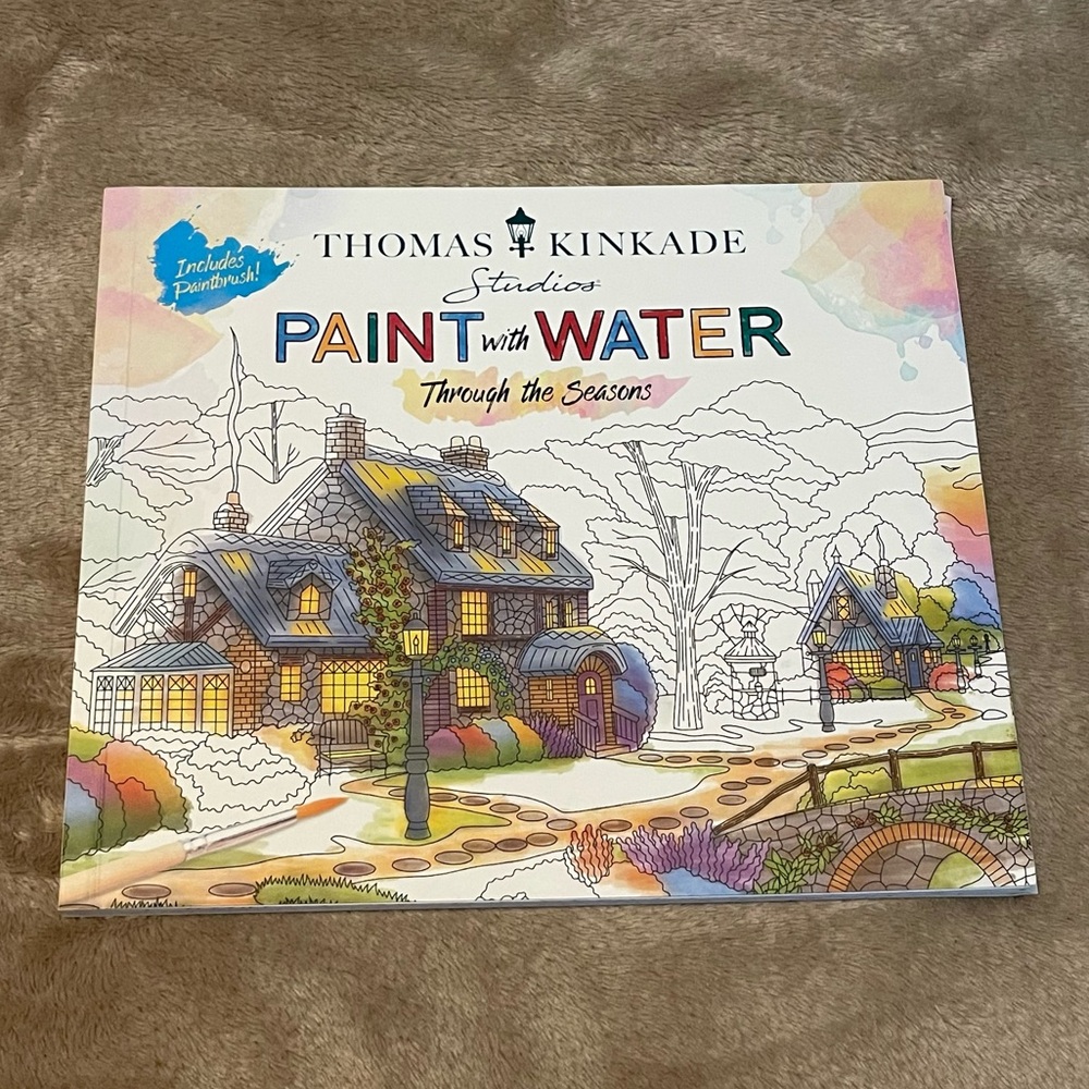 Thomas Kinkade Paint with Water: Through the Seasons w/ Brush – New